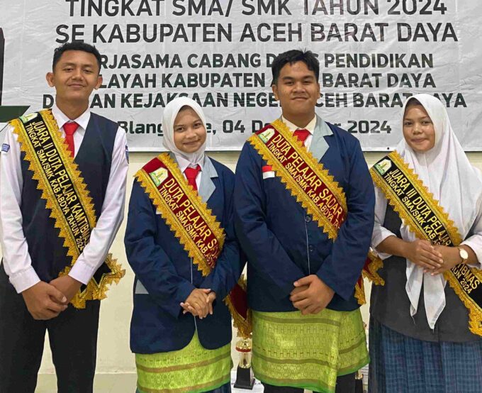 Duta Pelajar Kamtibmas dan Duta Sadar Hukum Kab. Aceh Barat Daya Tahun 2024